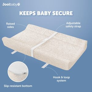 Cambiador de pañales Joolbaby con funda extra gruesa de algodón suave para recién nacidos - Product Image 5