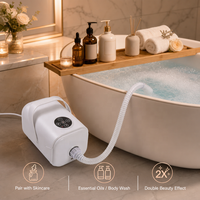Tapis de Bain Moussant Rajeunissant pour la Peau, Bulles Micro-Fines et Denses, 6 Vitesses Réglables, Tapis de Massage Corporel Complet pour Routine de Bain de Beauté OEM
