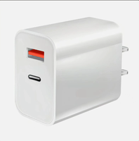 Chargeur mural rapide 30W PD, double port USB, câble Type-C, adaptateur secteur ABS PC 100-240V pour téléphones, tablettes, ordinateurs portables