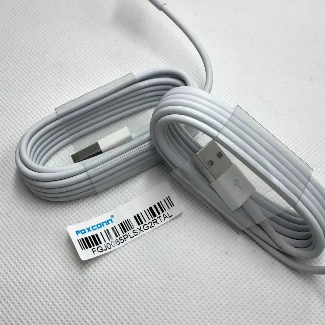 Original Foxconn e75 Chip 8ic Charging USB Cable 2m 6ft for iPhone 5 6 7 8 X