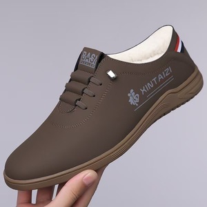 Zapatos de Invierno para Hombre XINTAIZI, Forrados de Felpa, Suela de Goma Antideslizante, Punta Redonda, Casuales - Product Image 1