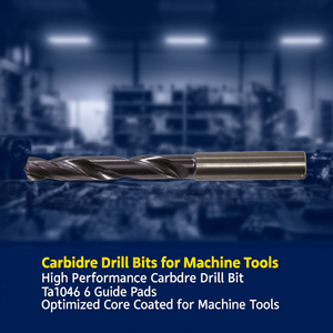Foret en carbure haute performance Ta1046 à 6 plaquettes de guidage, noyau optimisé et revêtu pour machines-outils - Product Image 3