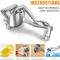 Hete Aanbieding RVS Multifunctionele Handmatige Citruspers Duurzame Aluminiummesjes Draagbare Citroenpers Fruit Groente