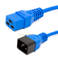 Cordon d'alimentation pour ordinateur C19 à C20 robuste de 3 pieds 15A /125V IEC-320-C19 à IEC-320-C20 rallonge d'alimentation