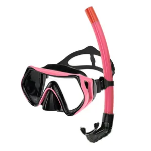 Diving Manufacturer Snorkeling Set Diving One Window Big Lens Diving Mask and Snorkel Set for Adults