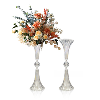 Vase transparent en acrylique, centre de table et support décoratif pour mariages