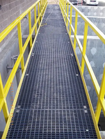 Grille en acier galvanisé à chaud, soudée, dentelée, résistante à l'eau, anticorrosion, pour plateforme industrielle, tranchée, sol, parc, extérieur
