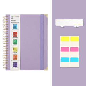 สมุดโน้ตคุณภาพสูงขนาด A4/B5 แบบสันห่วงโลหะ สำหรับ<span class=keywords><strong>นัก</strong></span>ศึกษา ใช้สอบได้ สมุดบันทึกแบบสันเกลียว พิมพ์โลโก้ได้ สมุดโน้ตแบบถอดแผ่นได้ - Product Image 5