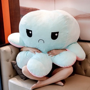 Enorme Peluche de <span class=keywords><strong>Pulpo</strong></span> <span class=keywords><strong>Reversible</strong></span> de Doble Cara, Cojín de <span class=keywords><strong>Pulpo</strong></span> que Cambia de Expresión, Juguete Reconfortante para Niños, Decoración para el Hogar, el Suelo o el Sofá - Product Image 3