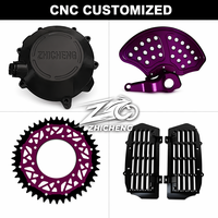 Grille de protection de radiateur CNC pour moto Zhicheng, en alliage d'aluminium anodisé, couleur personnalisée, étanche, pièces de rechange