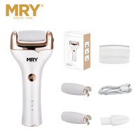 Removedor de callos eléctrico de piel muerta MRY, Lima para pies, herramienta para pies, Lima lavable para pies con almohadilla de papel de lija de repuesto, herramienta de pedicura