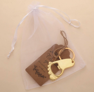 Llavero Abridor de Botellas de Lujo Chapado en Oro con Caja de Regalo para Recuerdo de Boda - Product Image 6