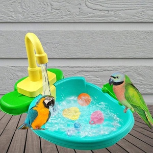 Bañera automática con grifo <span class=keywords><strong>para</strong></span> aves, bañera de baño automática <span class=keywords><strong>para</strong></span> loros, alimentador de aves, cuenco - Product Image 3