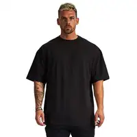 QYOURECLO-Camiseta de algodón con bisagra para hombre, camisa de gimnasio con logotipo personalizado, sin marca, a granel, resistente, forro polar, peso grande