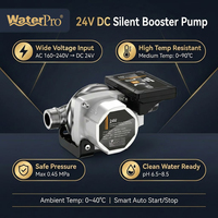 Pompe de surpression automatique silencieuse WaterPro 24V en acier inoxydable, haute pression, à aimant permanent, pour douche domestique