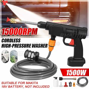 50Bar 1500W Cordless High Pressure Car Washer Rechargeable Car Wash <b>Gun</b> <b>Electric</b> <b>Water</b> <b>Gun</b> Foam Machine for Makit 18V Battery - Product Image 1