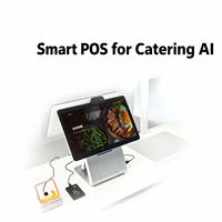 Terminal de point de vente intelligent Android SUNMI D2 avec scanner QR, balance de paiement intégrée pour les traiteurs et les magasins de proximité