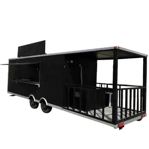 Mobile cheap price commercial pizza trailer truck for fast food