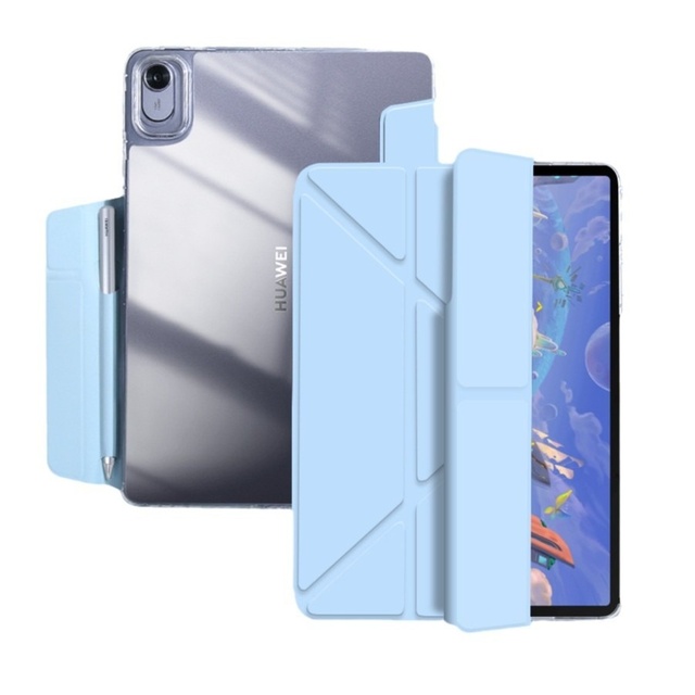 Acrylic Tablet Protective Case for OPPO Pad 4 Pro Pad 5 Magnetic Detachable 3+Y Fold OnePlus 2 Transparent 13.2 Inch Case