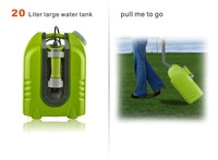 Nettoyeur haute pression multifonctionnel avec réservoir d'eau de 20 L, machine à laver les voitures 15 V, nettoyeur à jet 43,5-130,5 PSI pour le nettoyage des climatiseurs