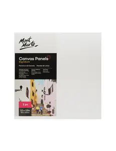 Mont Marte canvas pad Canvas Panels Pkt 2 30.5x30.5cm canvas panels for painting