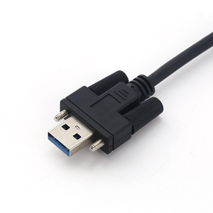 HOLLOW <b>USB</b> 3.0 A <b>To</b> <b>C</b> Male <b>Cable</b> Black PVC Jacket High Speed Data Transmission 10Gb Front Panel Connector - Product Image 4