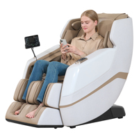 Silla de Masaje 3D SL-Track Moderna con Entrega Rápida en 7 Días, Stock en China, 16 Programas Automáticos, Gravedad Cero, Calefacción, 24-26 Bolsas de Aire