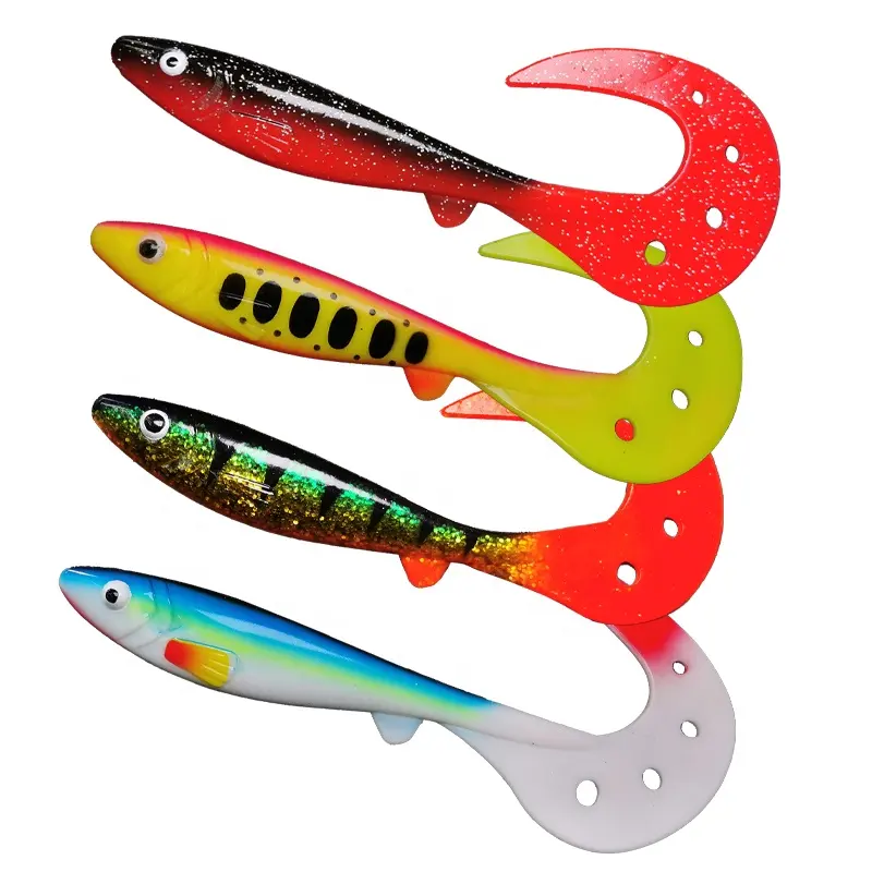 Esca di alta qualità 19cm/37g in Pvc per pesca con esca da pesca Mulet Soft Lure sgombro morbido luccio esche per la pesca