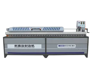 MDF Plywood Oblique Straight Edge Banding Machine 30-90 Degree Trimming Curve Edge Banding Machine