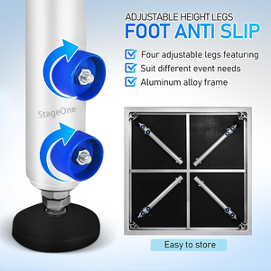 Plateforme de scène extérieure de luxe <span class=keywords><strong>en</strong></span> alliage d'aluminium pour concerts et mariages, installation facile, podium événementiel antidérapant, scène mobile extérieure - Product Image 2