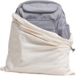 High Quality Natural Cotton Drawstring Portable Storage <b>Bag</b> Breathable <b>Dust</b> Proof for Repeated Use for Packaging Jewelry Storage - Product Image 2