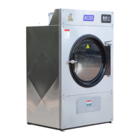 Pengering Industri Stainless Steel Otomatis Penuh Hemat Energi 35kg Desain Soft Mount untuk Pengolahan Laundry Hotel dan Rumah Sakit