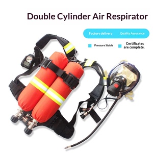 Respirateur à pression positive pour la lutte contre les incendies RHZKF, <span class=keywords><strong>masque</strong></span> à gaz à double cylindre 6.8 en fibre de carbone, <span class=keywords><strong>masque</strong></span> ouvert autonome - Product Image 5