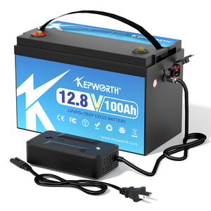 Tax Free EU Stock Kepworth Lifepo4 Lithium Ion <b>Batteries</b> <b>12V</b>/12.8v 200Ah 50Ah 100Ah 120Ah 135Ah 180Ah 300AH Solar <b>Battery</b> Pack - Product Image 1