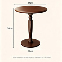 Table basse en bois massif de style français, table à thé mobile pour balcon, canapé, salon, chambre, petit espace, écologique, vintage