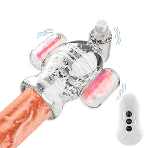 Vente directe d'usine retardateur d'éjaculation gland formateur Masturbation masculine jouets vibrateur à grande vitesse stimuler le gland prolongeant le sexe - Product Image 1