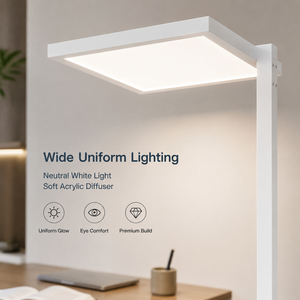 Modern Minimalist Acrylic Led Reading Floor <b>Lamp</b> For Office Bedroom Living Room Sofa <b>Study</b> Home Decor With Plug - Product Image 4