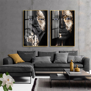 Imprimé en résine moderne africaine, décoration murale, toile, impression africaine, tendance 2020 - Product Image 2