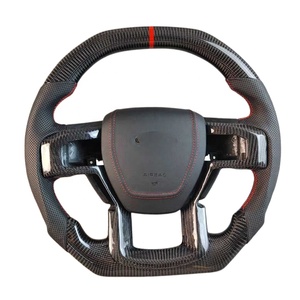 Volant en fibre de carbone forgé avec LED pour <span class=keywords><strong>Ford</strong></span> Ranger F-150 Raptor F150 2015 2016 2017 2018 2019 2020 2021 2022 <span class=keywords><strong>2023</strong></span> 2024 2025 - Product Image 6