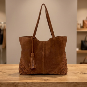 Bolso de Mano Ligero y Duradero para Mujer, Color Negro, Ecológico, Impermeable, Gran Capacidad, 100% Cuero, Cierre de Cremallera, Doble Asa - Product Image 6