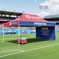 Auvent Pop-Up pliable, impression personnalisée, double toit Commercial, tente 10x20