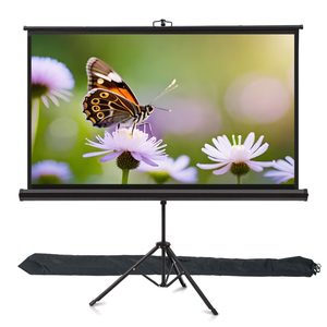 Schermo per Proiettore VIY 16:9 con Supporto, Schermo Pieghevole Senza Pieghe per Home Theatre, Schermo di Proiezione Regolabile in Altezza - Product Image 2