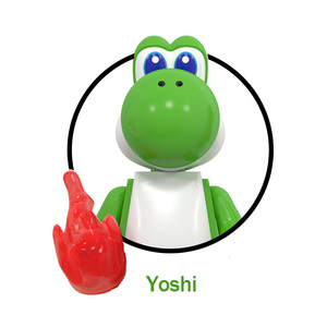 WM6103 <span class=keywords><strong>Mario</strong></span> <span class=keywords><strong>Bros</strong></span>. Figuras de Acción en Miniatura de Personajes de Videojuegos, Juego de Bloques de Construcción Compatible con Ladrillos Pequeños Estándar, Juguete de Bolsillo Económico - Product Image 3