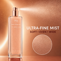 Eau de toilette parfumée aux fleurs, huile scintillante pour le corps longue durée, marque privée, vente en gros, OEM