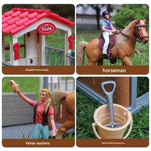 Casa de Muñecas en Miniatura Familiar Forestal, Juguete de Simulación de Plástico con Modelo de Rancho y Establo, Regalo de Cumpleaños para Niños, Éxito de Ventas 2026 - Product Image 4