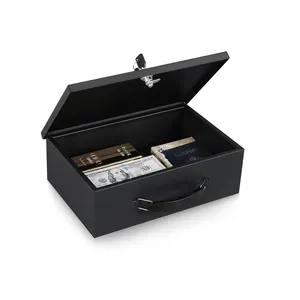 Fireproof Safe Box With Key Lock File Folder And Document Safe Fire-Retardant Steel Security Chest With Key Lock