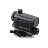 Lunette de visée tactique en alliage d'aluminium de 20 mm avec point rouge et laser intégré pour la chasse