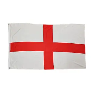 Venta al por mayor bandera mundial diseño personalizado material de poliéster banderas europeas de Inglaterra