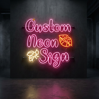 Enseignes au néon personnalisées, enseignes LED personnalisées pour la décoration murale, enseignes au néon avec grand texte pour les magasins et les entreprises