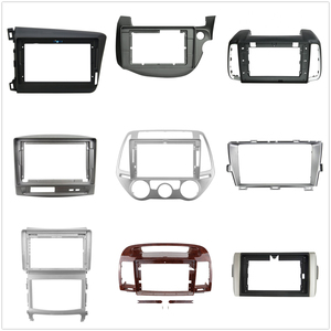 Prodotti caldi telaio radio telaio auto pannello auto per VW <span class=keywords><strong>TIGUAN</strong></span> 2017 9 pollici nero auto lettore DVD telaio - Product Image 2